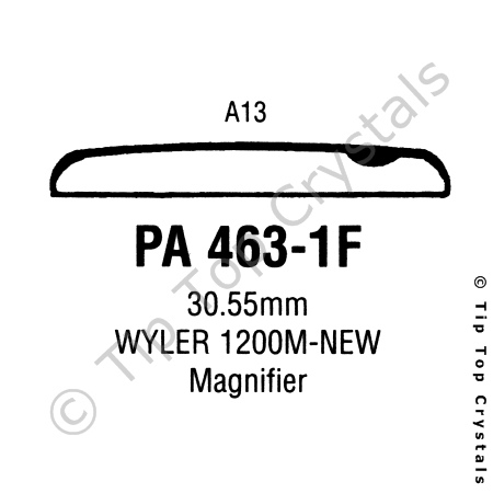 GS PA463-1F Watch Crystal