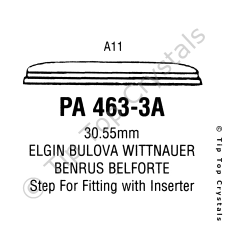 GS PA463-3A Watch Crystal