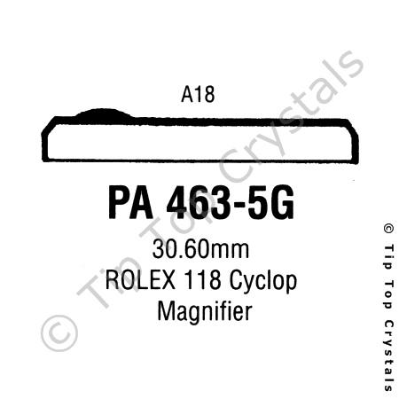 GS PA463-5G Watch Crystal