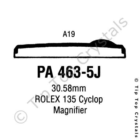 GS PA463-5J Watch Crystal