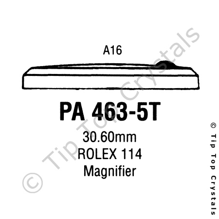 GS PA463-5T Watch Crystal