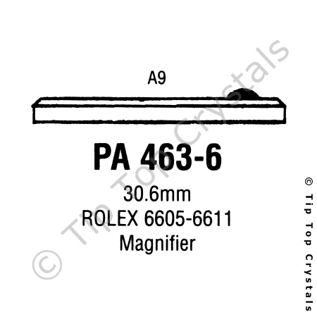 GS PA463-6 Watch Crystal