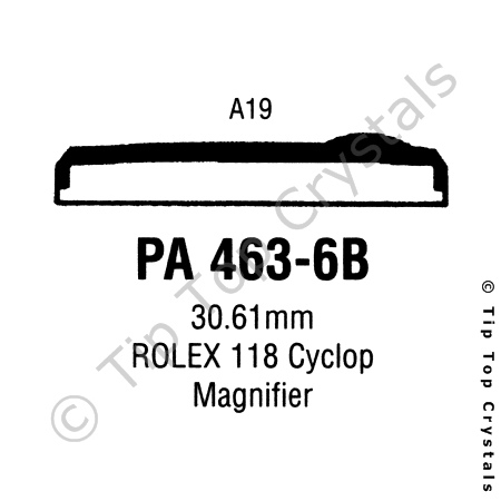 GS PA463-6B Watch Crystal