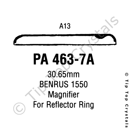 GS PA463-7A Watch Crystal