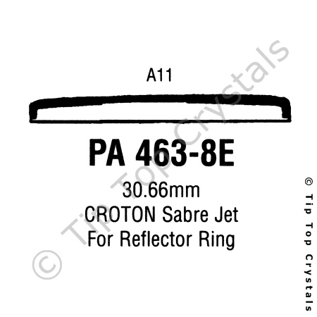 GS PA463-8E Watch Crystal