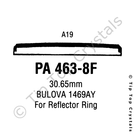 GS PA463-8F Watch Crystal