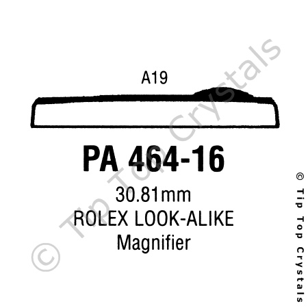 GS PA464-16 Watch Crystal