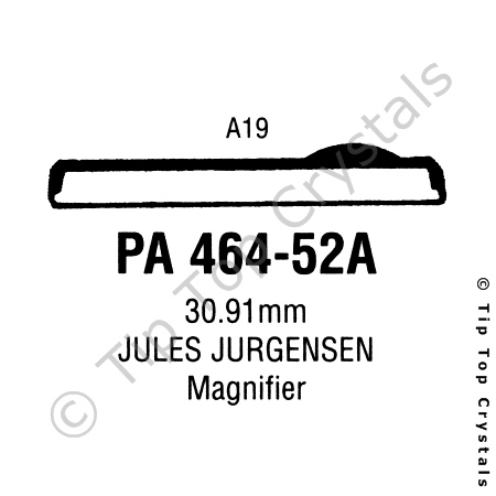 GS PA464-52A Watch Crystal