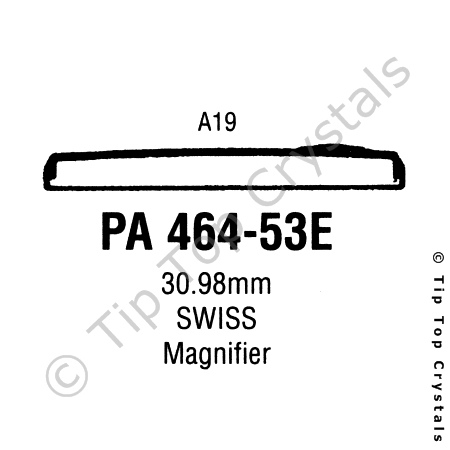 GS PA464-53E Watch Crystal