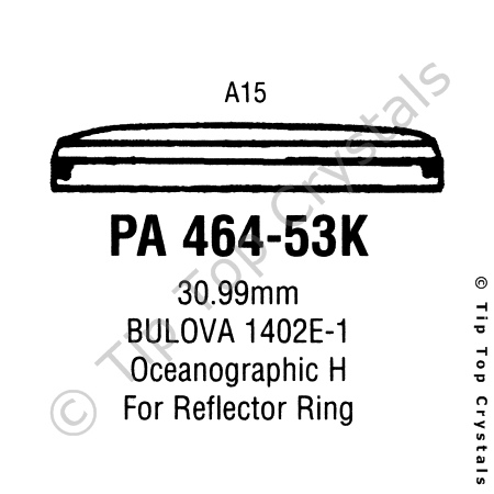 GS PA464-53K Watch Crystal