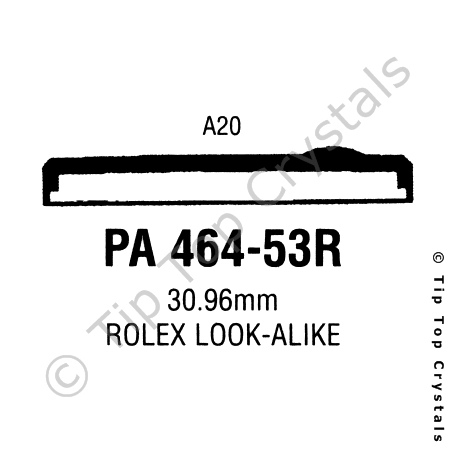 GS PA464-53R Watch Crystal