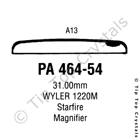 GS PA464-54 Watch Crystal