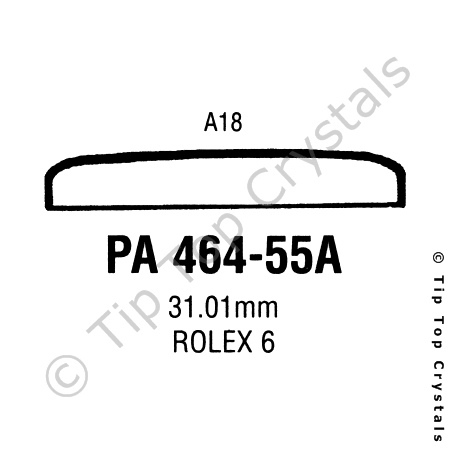 GS PA464-55A Watch Crystal