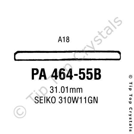 GS PA464-55B Watch Crystal