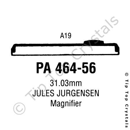 GS PA464-56 Watch Crystal
