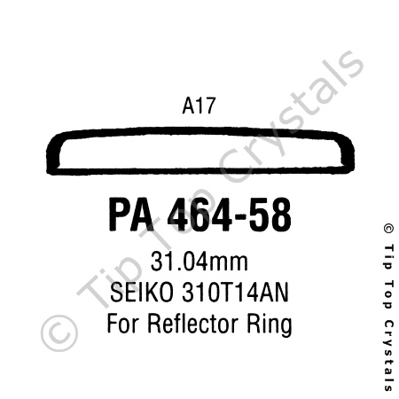 GS PA464-58 Watch Crystal