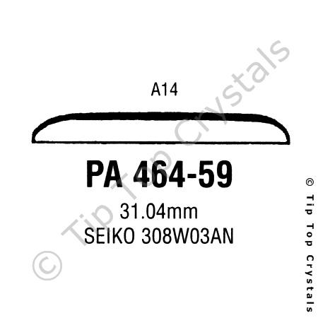 GS PA464-59 Watch Crystal