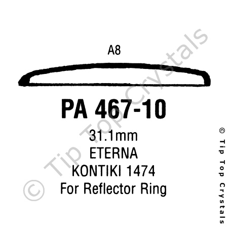 GS PA467-10 Watch Crystal