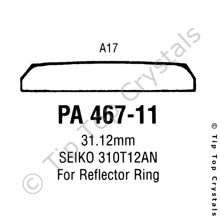 GS PA467-11 Watch Crystal