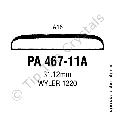 GS PA467-11A Watch Crystal