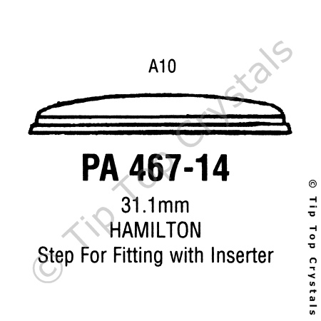 GS PA467-14 Watch Crystal