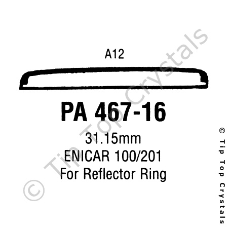 GS PA467-16 Watch Crystal