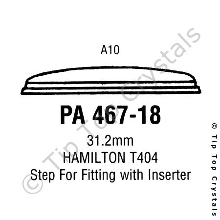 GS PA467-18 Watch Crystal