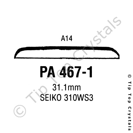 GS PA467-1 Watch Crystal