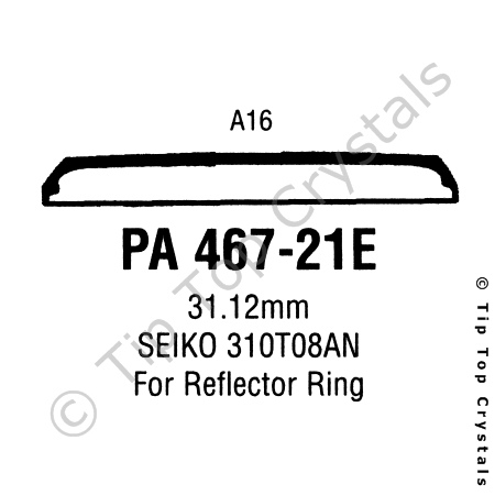 GS PA467-21E Watch Crystal