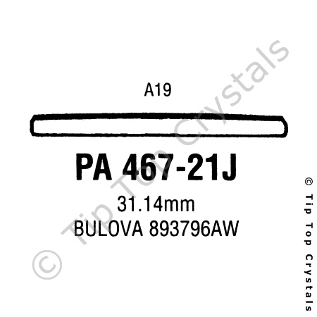 GS PA467-21J Watch Crystal