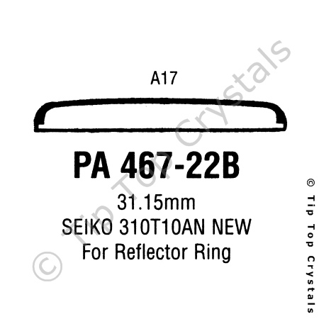 GS PA467-22B Watch Crystal