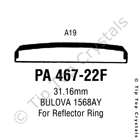 GS PA467-22F Watch Crystal