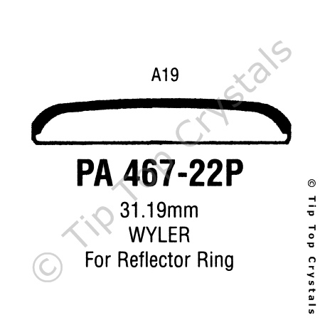 GS PA467-22P Watch Crystal