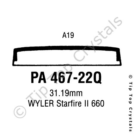 GS PA467-22Q Watch Crystal