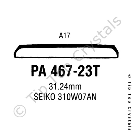 GS PA467-23T Watch Crystal