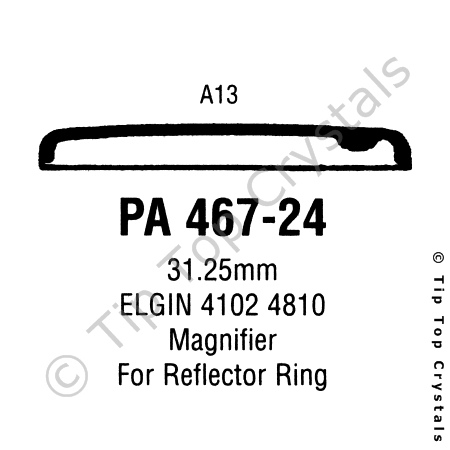 GS PA467-24 Watch Crystal