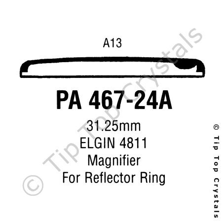 GS PA467-24A Watch Crystal