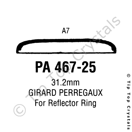 GS PA467-25 Watch Crystal