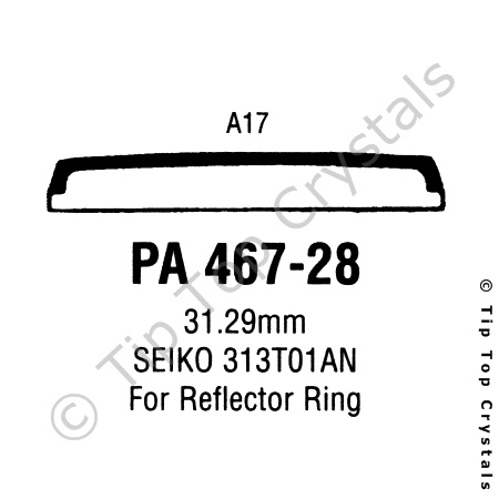 GS PA467-28 Watch Crystal