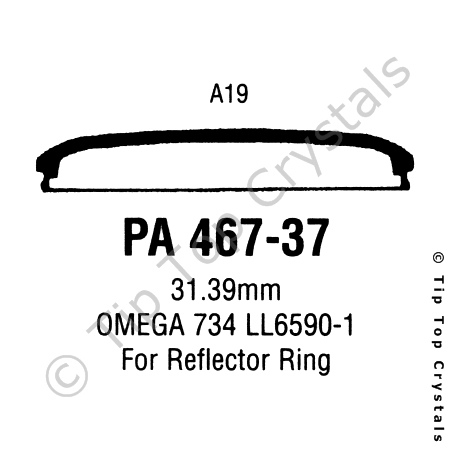 GS PA467-37 Watch Crystal