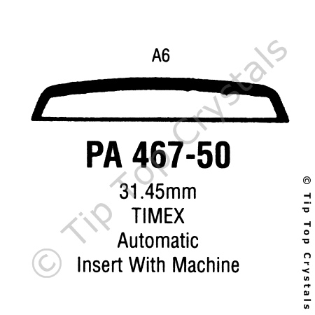 GS PA467-50 Watch Crystal