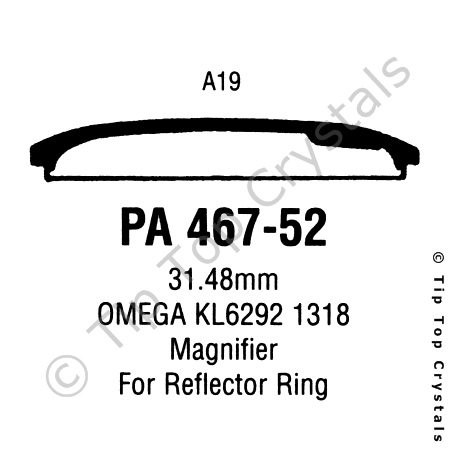 GS PA467-52 Watch Crystal