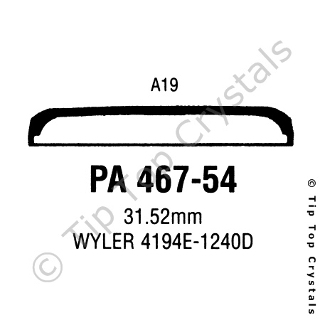 GS PA467-54 Watch Crystal