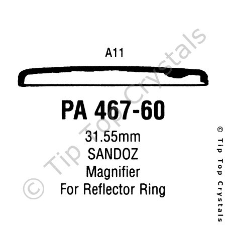 GS PA467-60 Watch Crystal