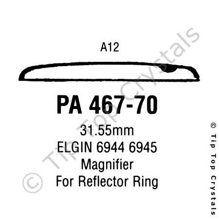 GS PA467-70 Watch Crystal