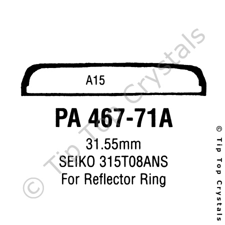 GS PA467-71A Watch Crystal