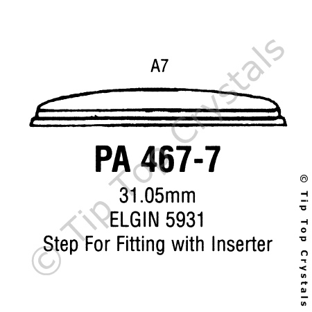 GS PA467-7 Watch Crystal
