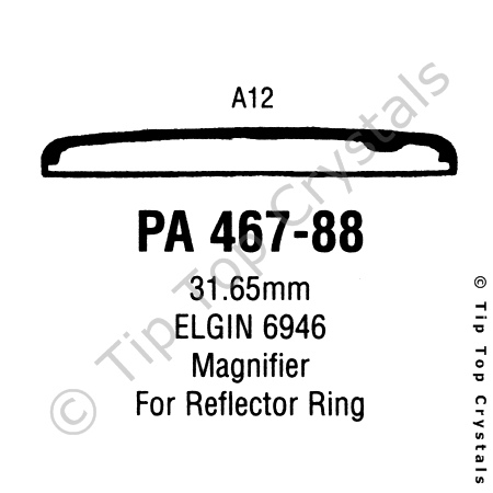 GS PA467-88 Watch Crystal