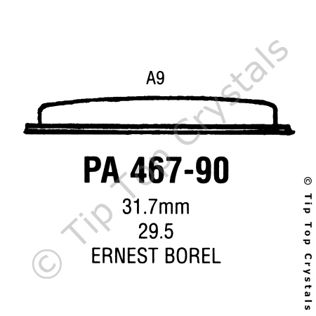 GS PA467-90 Watch Crystal