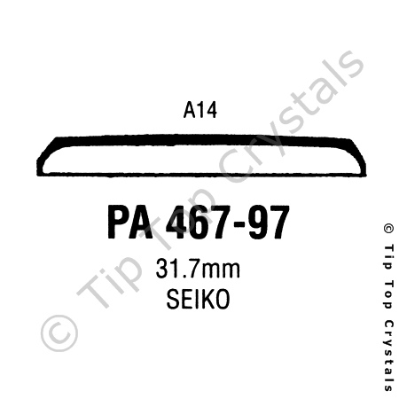 GS PA467-97 Watch Crystal